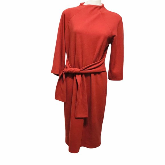 Marks & Spencer Dresses & Skirts - Marks & Spencer Knit Brandy Front Belted Dress